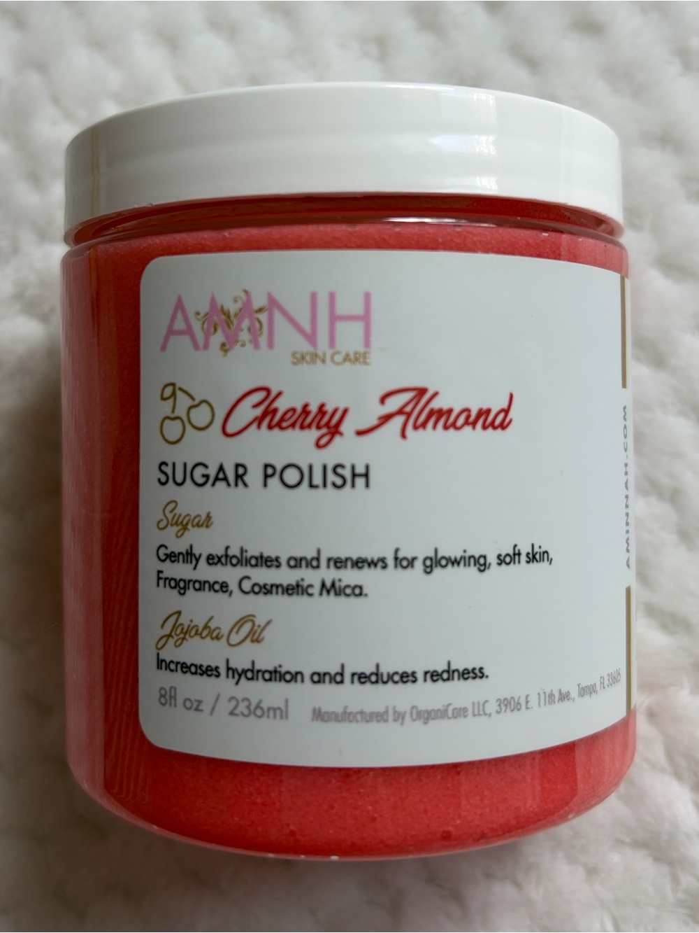 Cherry Almond Sugar Polish - Red